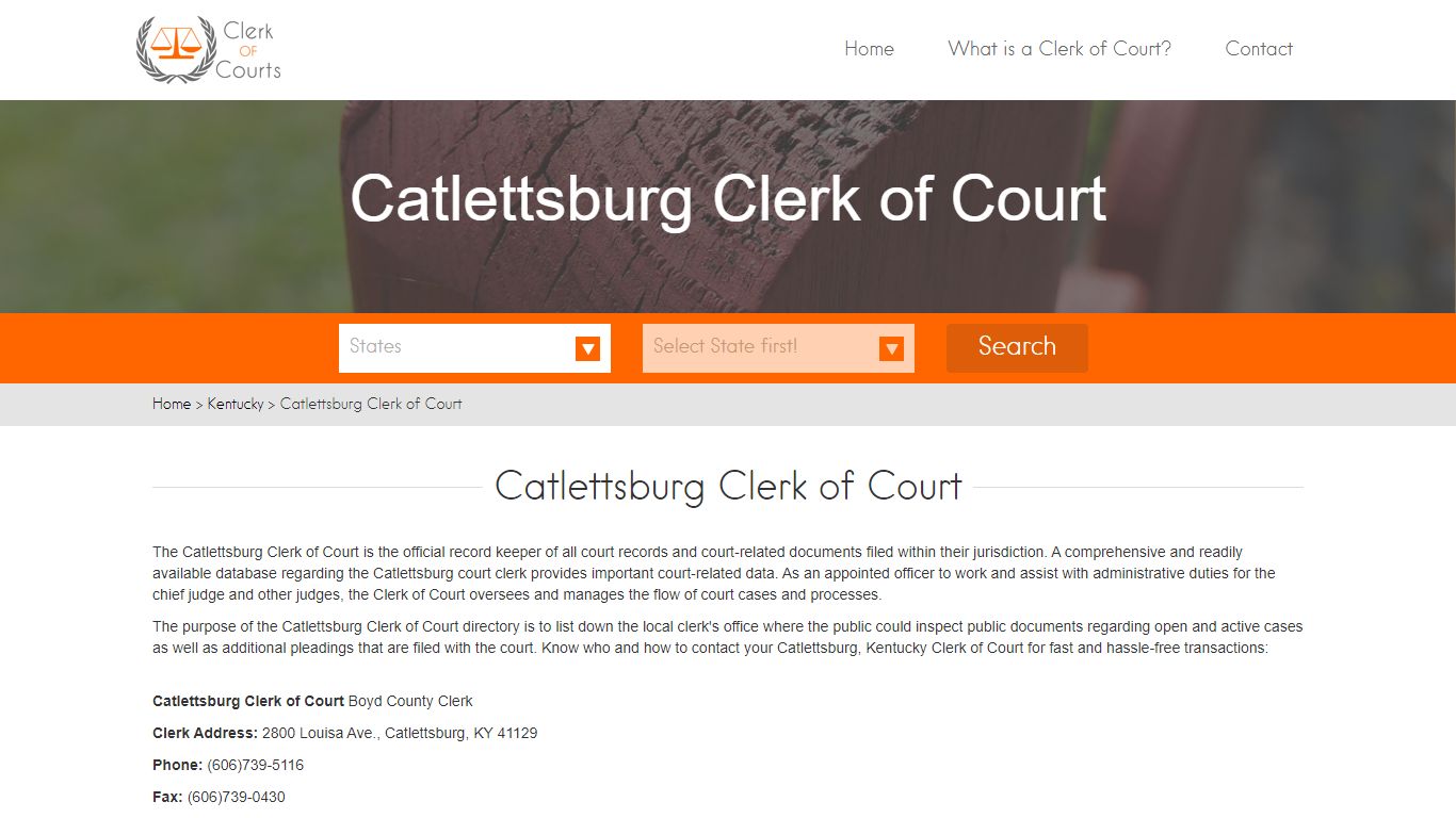 Find Your Boyd County Clerk of Courts in KY - clerk-of-courts.com